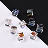 Electroplate Transparent Glass Beads EGLA-B003-01A-09-1