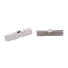 Tarnish Resistant 304 Stainless Steel Ribbon Crimp Ends STAS-P249-29A-P-2