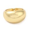 Rack Plating Brass Blank Dome Open Cuff Rings RJEW-E290-02G-2