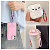 Resin Rondelle Bead with Polyester & Spandex Cord Phone Hand Strap Chains HJEW-TADJ0011-6