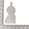 Non-Tarnish 201 Stainless Steel Pendants STAS-A094-01A-P-3