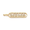 Mother's Day Brass Micro Pave Clear Cubic Zirconia Pendants KK-T084-01B-G-1