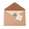 Leaf Pattern Kraft Envelopes and Greeting Cards Set DIY-WH0161-37C-2