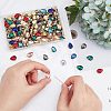 SUPERFINDINGS 175Pcs 7 Colors Sew on Rhinestone RGLA-FH0001-01-3