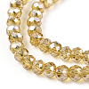 Electroplate Glass Beads Strands EGLA-A034-T2mm-A01-1-3
