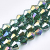 Electroplate Glass Beads Strands LS-EGLA-Q118-6mm-B15-1