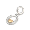 Brass European Dangle Charms LS-KK-Z097-01O-GP-2