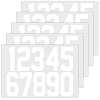 Number 0~9 PET Self-Adhesive Reflective Mailbox Stickers DIY-WH20010-26B-01-1