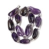 Natural Amethyst Beads Strands G-Q023-D01-01-3