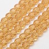 Eco-Friendly Glass Round Beads Strands EGLA-J042-8mm-M02-2