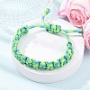 7 Inner Cores Polyester & Spandex Cord Braided Bracelets for Men Women BJEW-JB12571-03-2