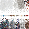 137G 9 Styles Colours Luster Czech Glass Seed Beads SEED-WR0001-04-1