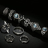 Alloy & Resin Finger Rings Sets WG5C8A1-01-3