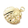 Brass ABS Plastic Pearl Pendants KK-V011-59G-2