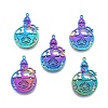 Ion Plating(IP) 201 Stainless Steel Pendant STAS-B027-31MC-3