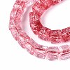 Crackle Transparent Glass Beads Strands X1-GLAA-N062-6mm-09-3