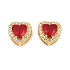 Brass Pave Cubic Zirconia Beads CU-CBA3D67-08G-07-1