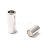 Tarnish Resistant Smooth 304 Stainless Steel Magnetic Clasps with Glue-in Ends LS-STAS-H402-21P-5mm-2
