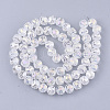 Electroplate Glass Beads Strands EGLA-T018-01-C04-2