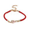 12Pcs 12 Colors Polyester Bracelets BJEW-P340-07G-2