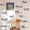 Translucent PVC Self Adhesive Wall Stickers STIC-WH0015-140-4