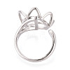 Flower Brass Cup Peg Ring Settings KK-N274-39P-3
