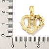 Heart Brass Pendants KK-I714-04G-H-3