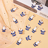 40Pcs 2 Style Zinc Alloy Enamel Pendants ENAM-CJ0001-105-3