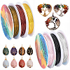 6 Rolls 6 Colors Round Copper Jewelry Wire CWIR-BBC0001-12-1