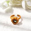 Brass Enamel Cuff Rings for Women RJEW-A087-01A-1