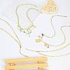 10Pcs 201 Stainless Steel Paperclip Chain Necklaces for Women NJEW-SZ0001-71-5