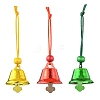 Iron Christmas Bell Pendant Decoration HJEW-JM02162-1