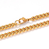 201 Stainless Steel Twisted Chain Curb Chain Necklaces NJEW-L416-06-2