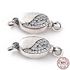 925 Sterling Silver Bayonet Clasps STER-D035-20AS-4