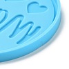 DIY Mother's Day Theme Flat Round Pendant Silicone Molds SIMO-H010-02F-4
