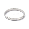 Non-Tarnish 2mm Polished Plain Dome Finger Ring for Girl Women LS-RJEW-C012-05G-P-2