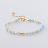 Natural Morganite Round Beaded Bracelet RG1104-8-1
