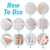 5Pcs 5 Colors Polymer Clay Earrings Water Transfer Paper DIY-HY0003-22A-4