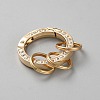 Alloy Rhinestone Spring Gate Rings FIND-WH20004-60G-2