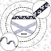 4 Rolls 4 Styles Polyester Sport Ball Printed Grosgrain Ribbon OCOR-GF0004-31B-5