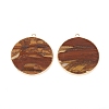 Natural Picture Jasper Pendants G-E526-10I-2