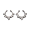 304 Stainless Steel Spike Clip on Nose Rings AJEW-A062-05P-03-4