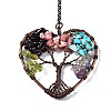Natural Mixed Gemstone Big Pendants G-T133-R07C-4