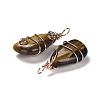 Natural Tiger Eye Pendants G-F763-03RG-03-2