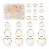 24Pcs 6 Style Natural Capiz Shell Charms SSHEL-TA0001-06-9