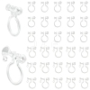 24Pcs Plastic Clip-on Earring Findings KY-YW0002-33-2