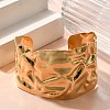 Textured 304 Stainless Steel Cuff Bangles for Women LS-STAS-Z108-09G-02-2