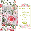 1 Yard Flower Pattern Embroidery Polyester Fabric AJEW-WH0314-473A-2