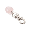 Natural Rose Quartz Pendant Decorations HJEW-JM02908-03-4