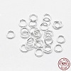 925 Sterling Silver Soldered Closed Jump Rings STER-F032-08S-0.7x5-3